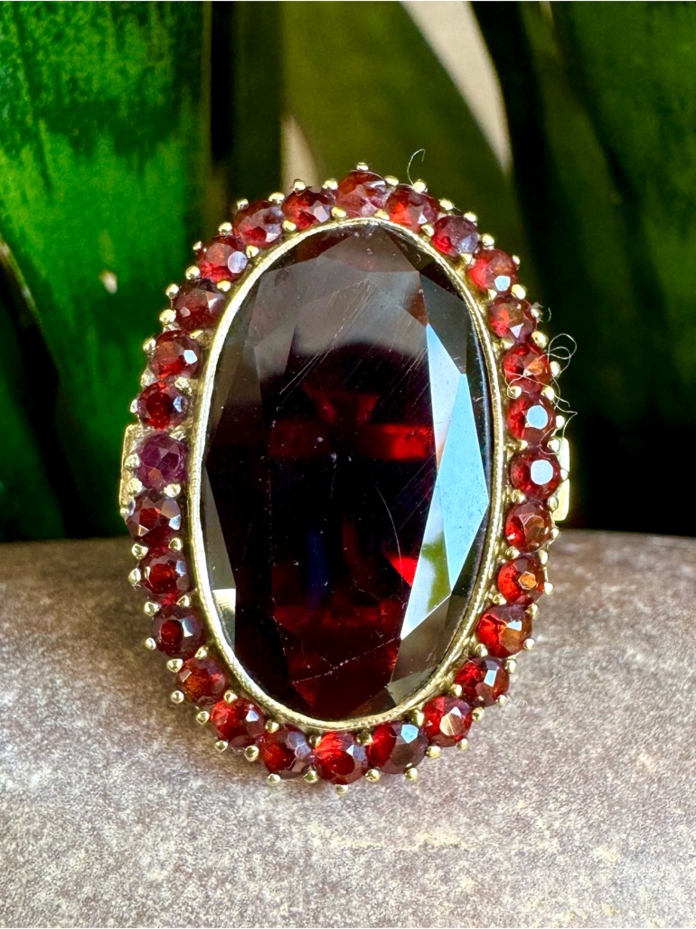 14k Garnet Ring